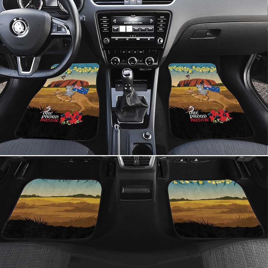 26 January One Proud Aussie Car Mats Kangaroo and Koala Happy Australia Day