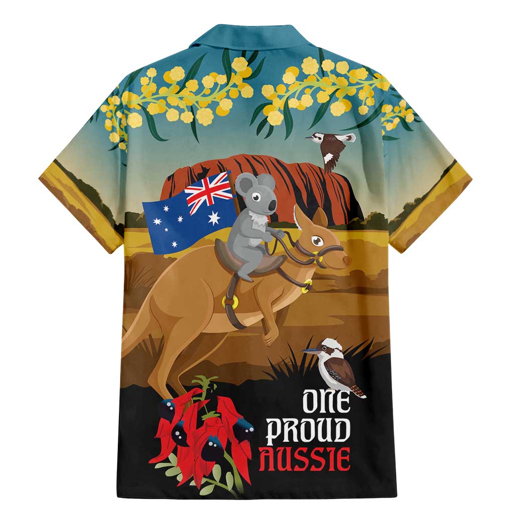 26 January One Proud Aussie Family Matching Mermaid Dress and Hawaiian Shirt Kangaroo and Koala Happy Australia Day