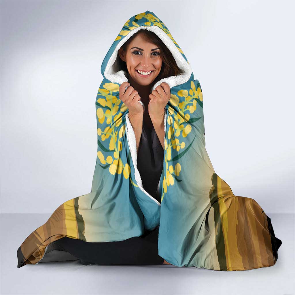 26 January One Proud Aussie Hooded Blanket Kangaroo and Koala Happy Australia Day