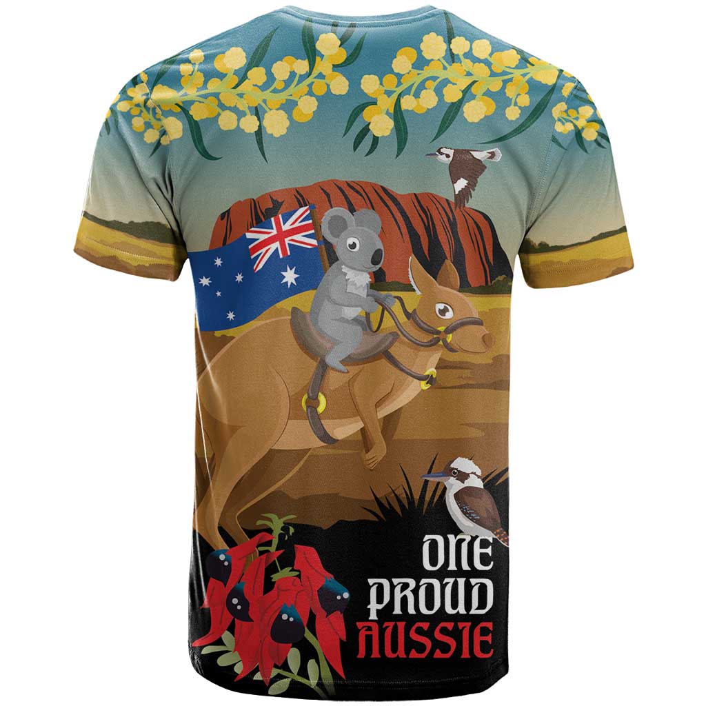 26 January One Proud Aussie T Shirt Kangaroo and Koala Happy Australia Day LT9 - Vibe Hoodie Shop