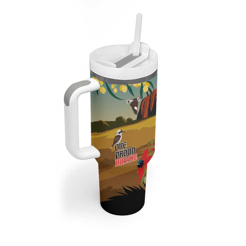 26 January One Proud Aussie Tumbler With Handle Kangaroo and Koala Happy Australia Day