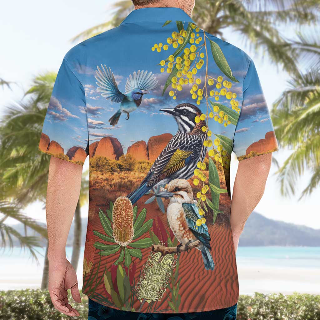 Australia Native Bird Uluru Ayers Rock Hawaiian Shirt - Vibe Hoodie Shop