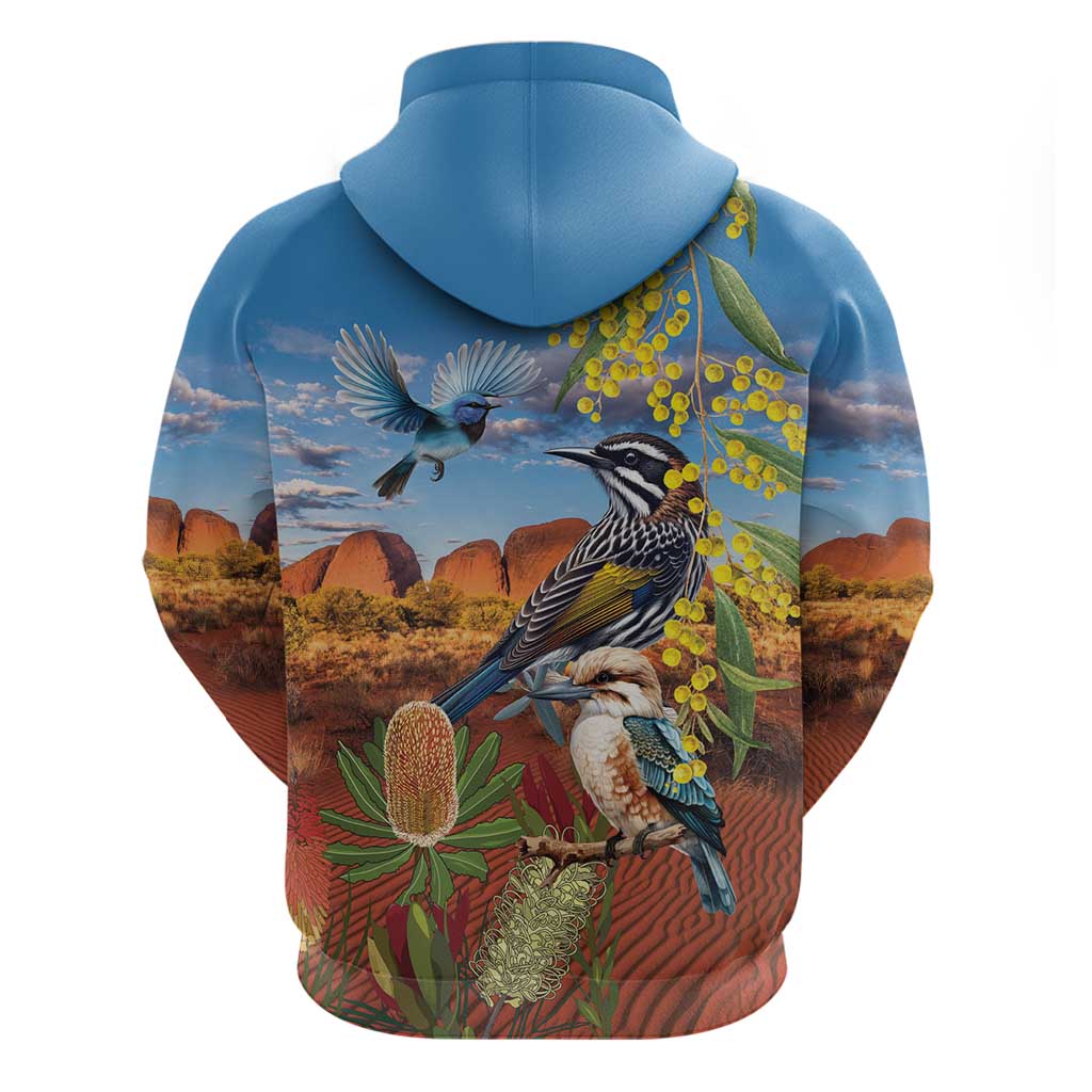 Australia Native Bird Uluru Ayers Rock Hoodie LT9 - Vibe Hoodie Shop