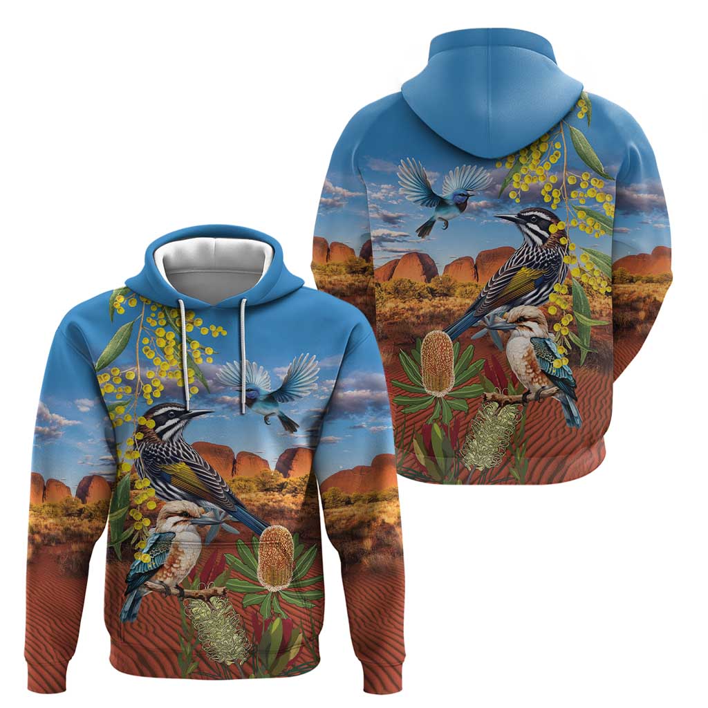 Australia Native Bird Uluru Ayers Rock Hoodie LT9 - Vibe Hoodie Shop
