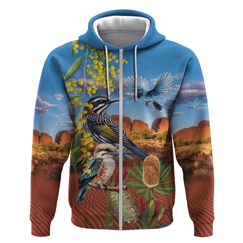 Australia Native Bird Uluru Ayers Rock Hoodie LT9 - Vibe Hoodie Shop