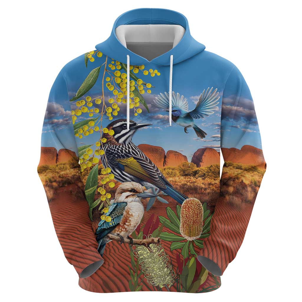 Australia Native Bird Uluru Ayers Rock Hoodie LT9 - Vibe Hoodie Shop