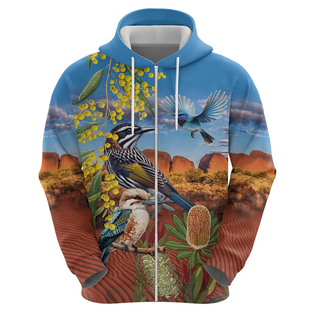 Australia Native Bird Uluru Ayers Rock Hoodie LT9 - Vibe Hoodie Shop