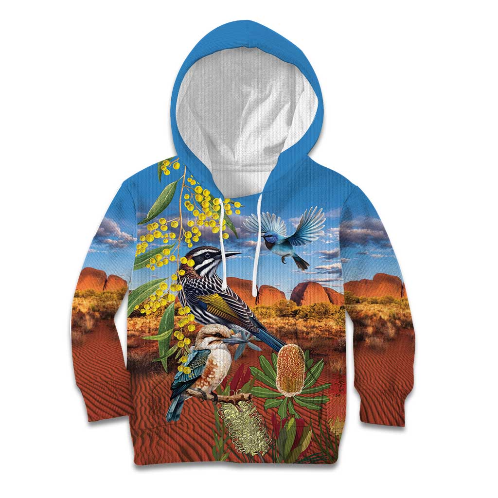 Australia Native Bird Uluru Ayers Rock Kid Hoodie - Vibe Hoodie Shop