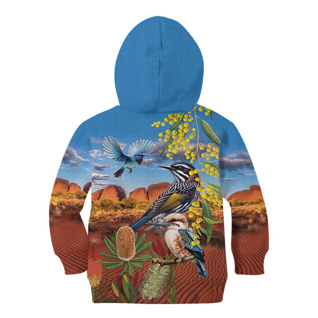 Australia Native Bird Uluru Ayers Rock Kid Hoodie - Vibe Hoodie Shop