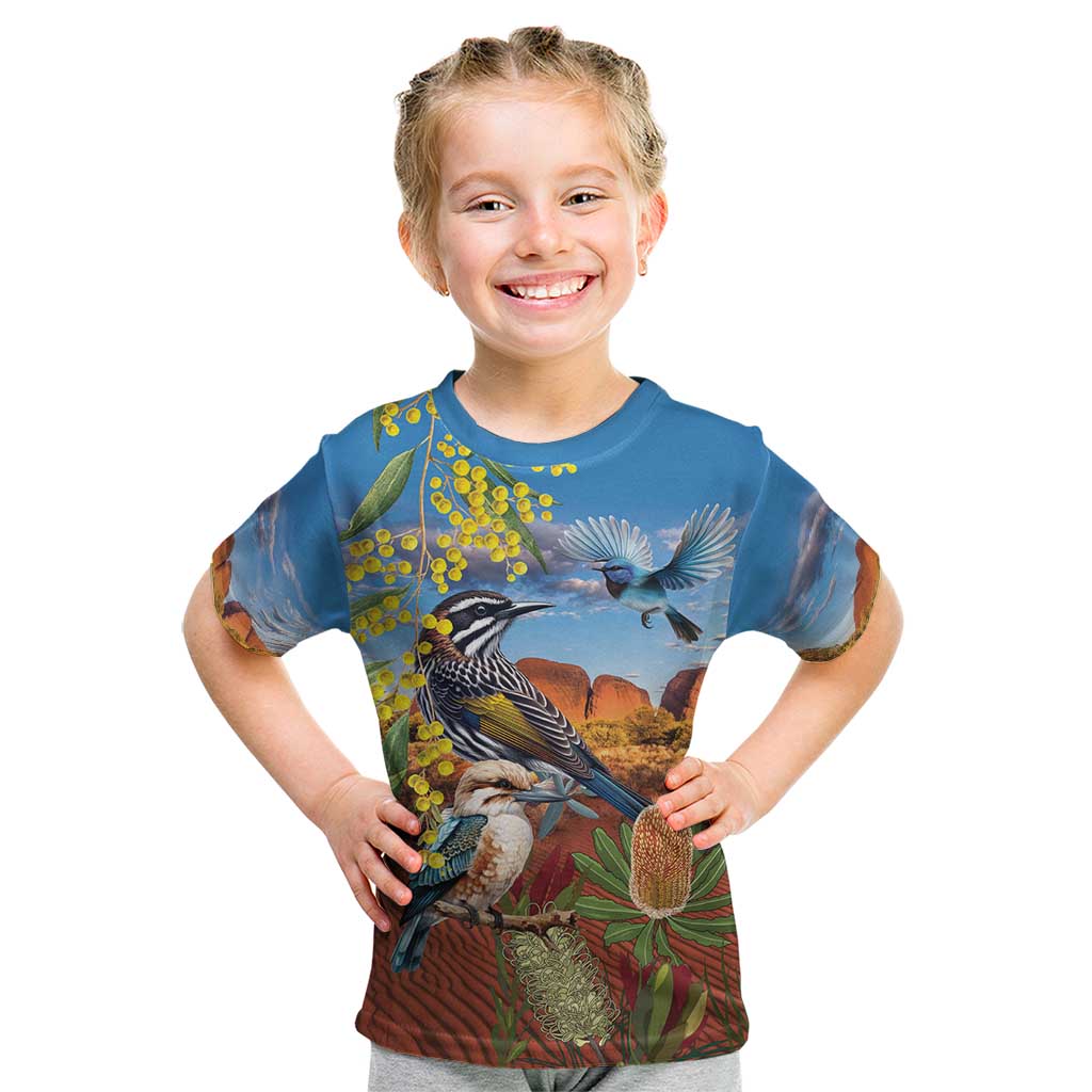 Australia Native Bird Uluru Ayers Rock Kid T Shirt - Vibe Hoodie Shop