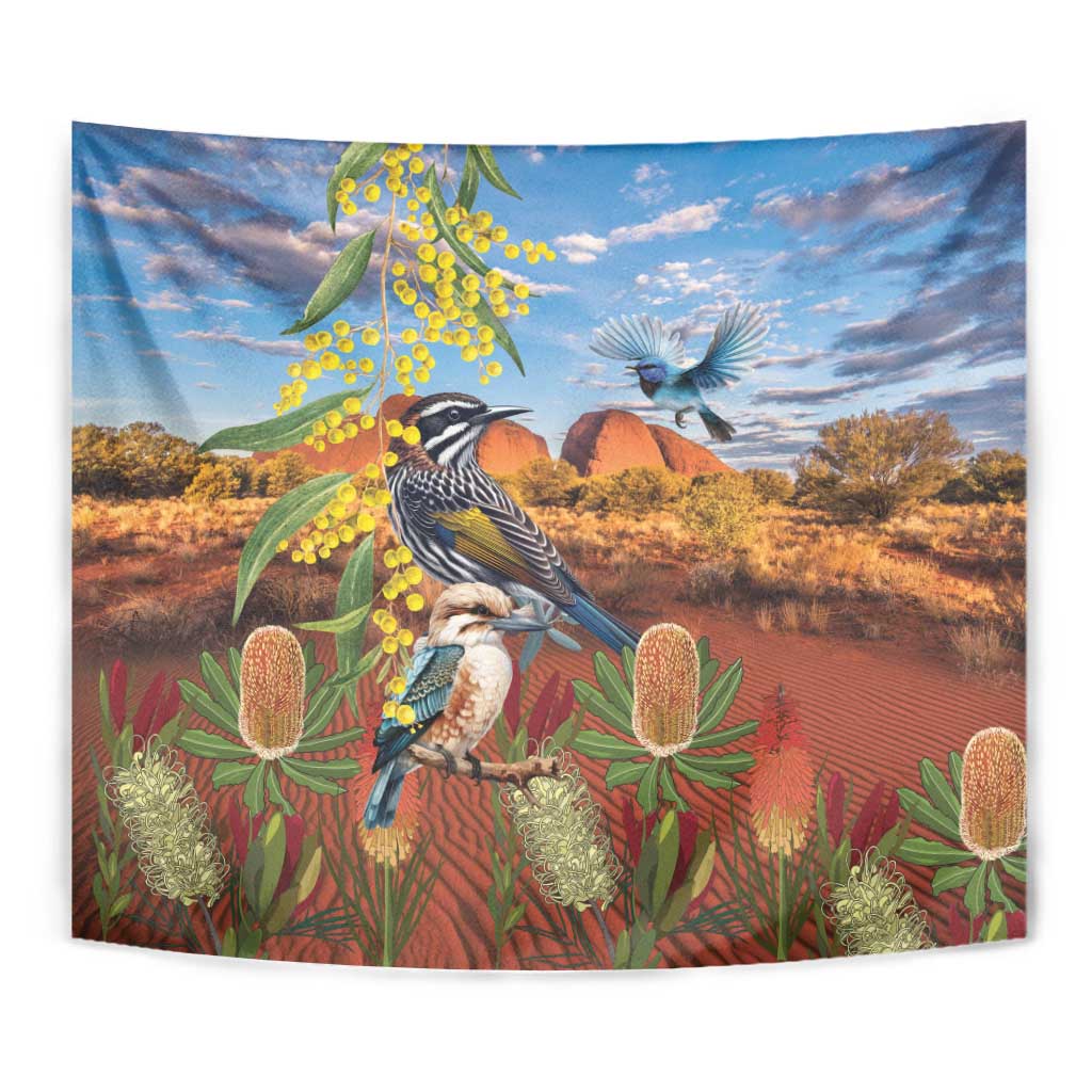 Australia Native Bird Uluru Ayers Rock Tapestry - Vibe Hoodie Shop