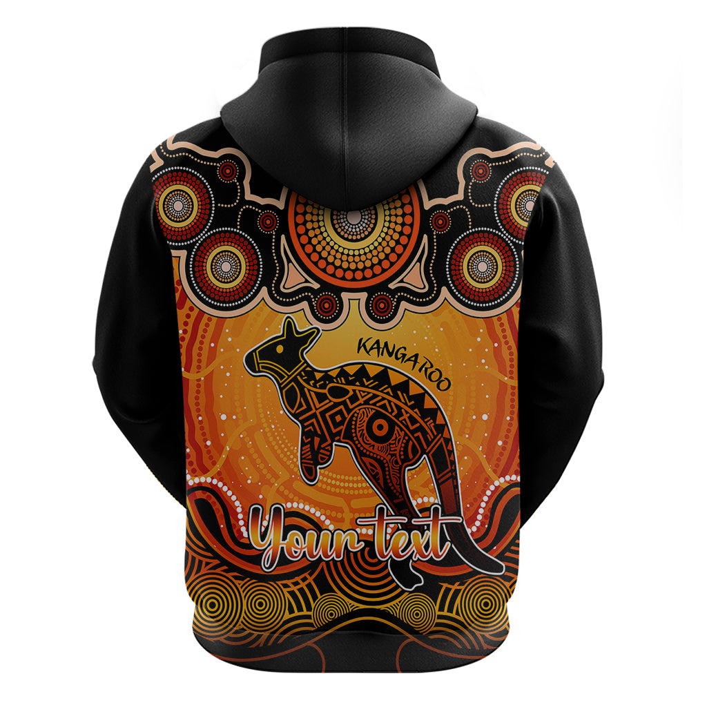 Personalised Australia Aries Kangaroo Zodiac Hoodie Auz Astrology Aboriginal - Red LT9 - Vibe Hoodie Shop