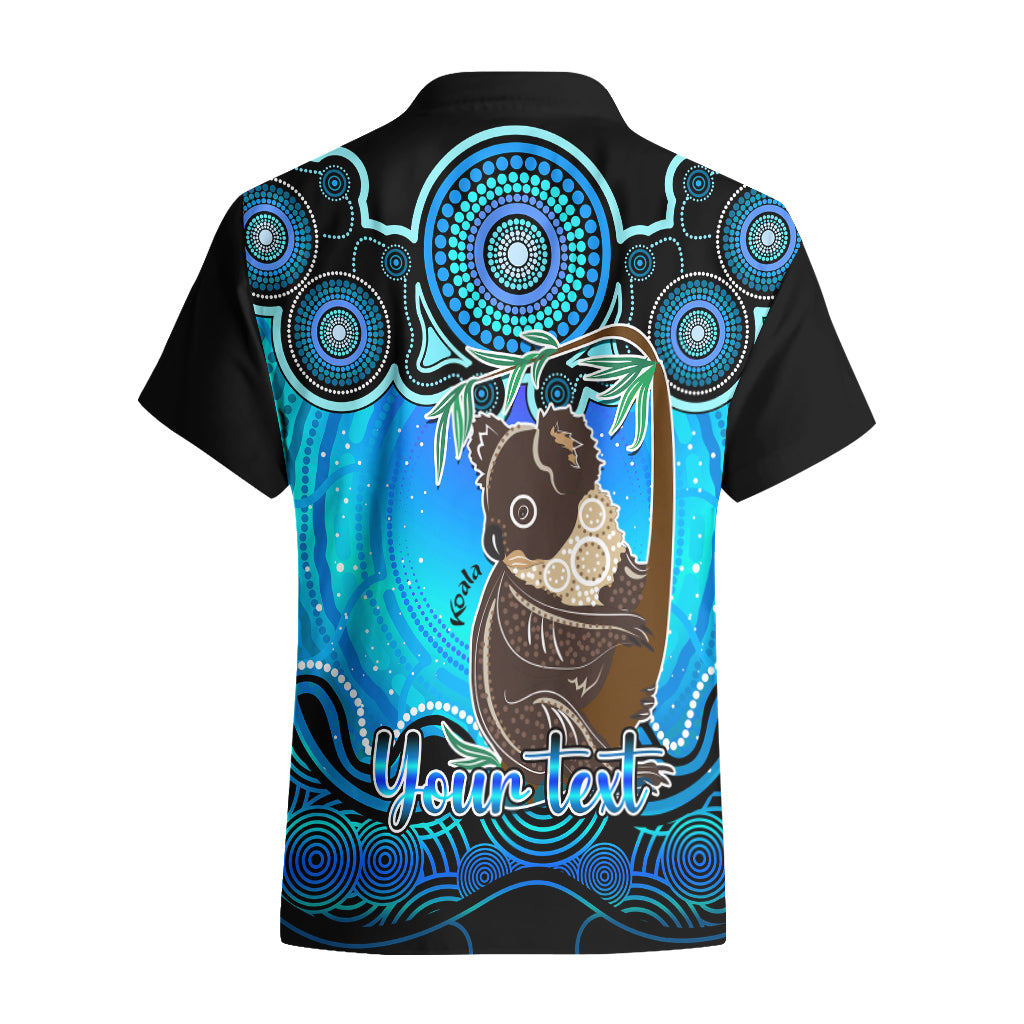 Personalised Australia Cancer Koala Zodiac Hawaiian Shirt Auz Astrology Aboriginal - Aqua - Vibe Hoodie Shop