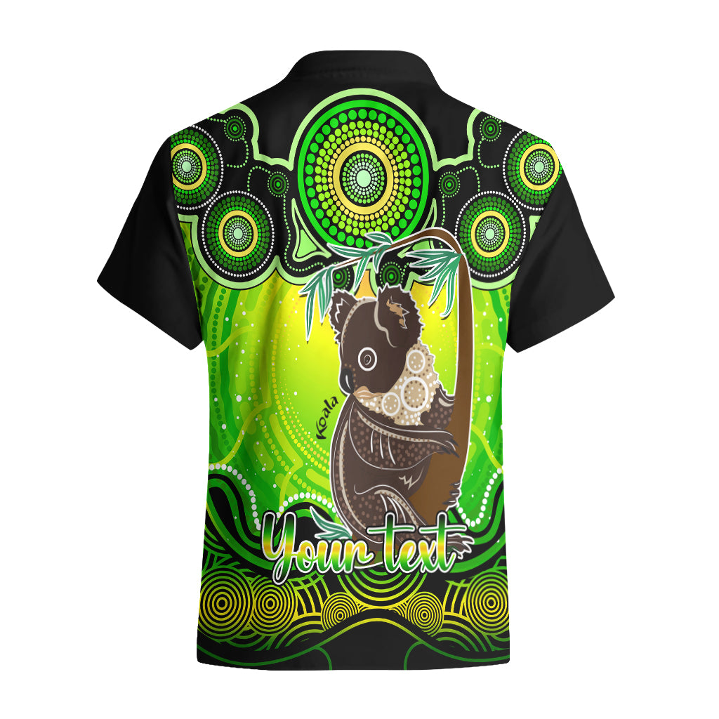 Personalised Australia Cancer Koala Zodiac Hawaiian Shirt Auz Astrology Aboriginal - Green - Vibe Hoodie Shop