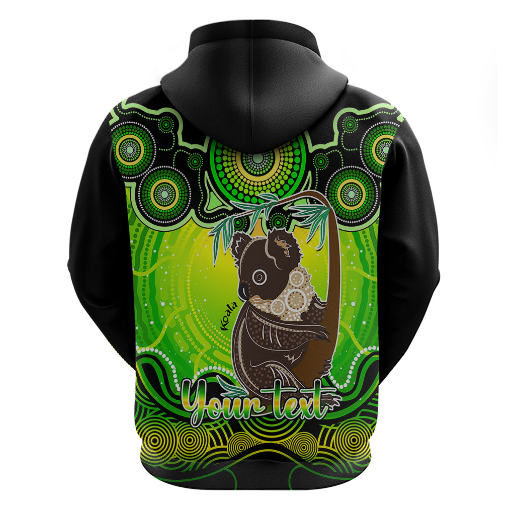 Personalised Australia Cancer Koala Zodiac Hoodie Auz Astrology Aboriginal - Green LT9 - Vibe Hoodie Shop