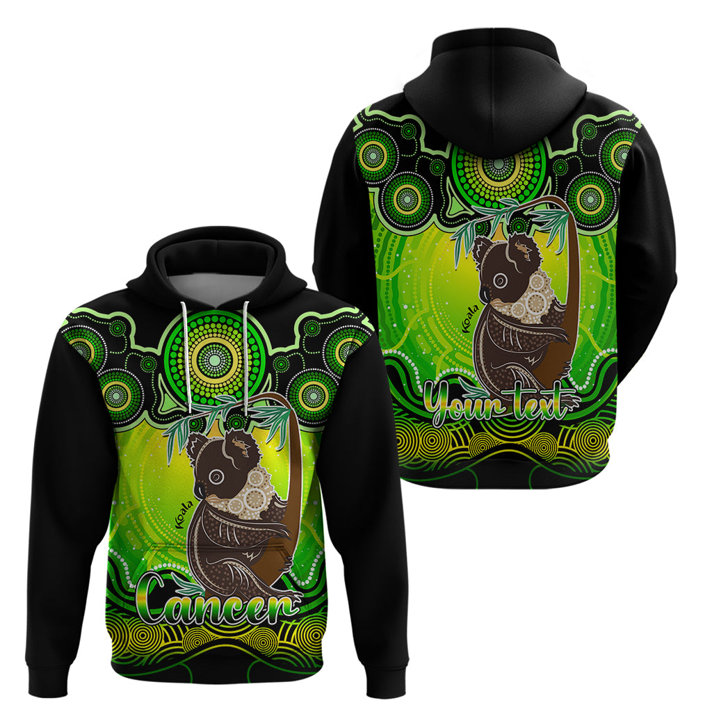 Personalised Australia Cancer Koala Zodiac Hoodie Auz Astrology Aboriginal - Green LT9 - Vibe Hoodie Shop