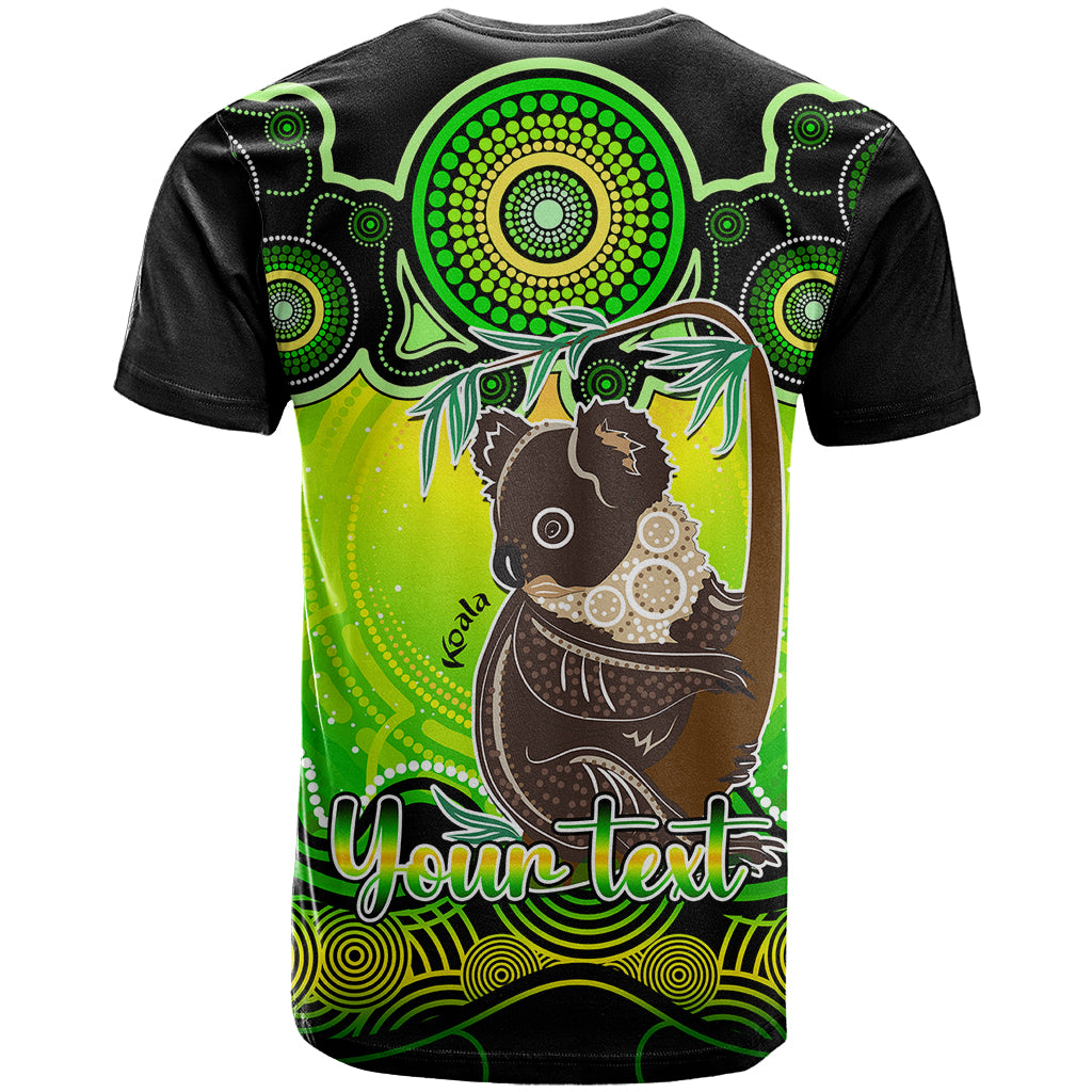 Personalised Australia Cancer Koala Zodiac T Shirt Auz Astrology Aboriginal - Green LT9 - Vibe Hoodie Shop