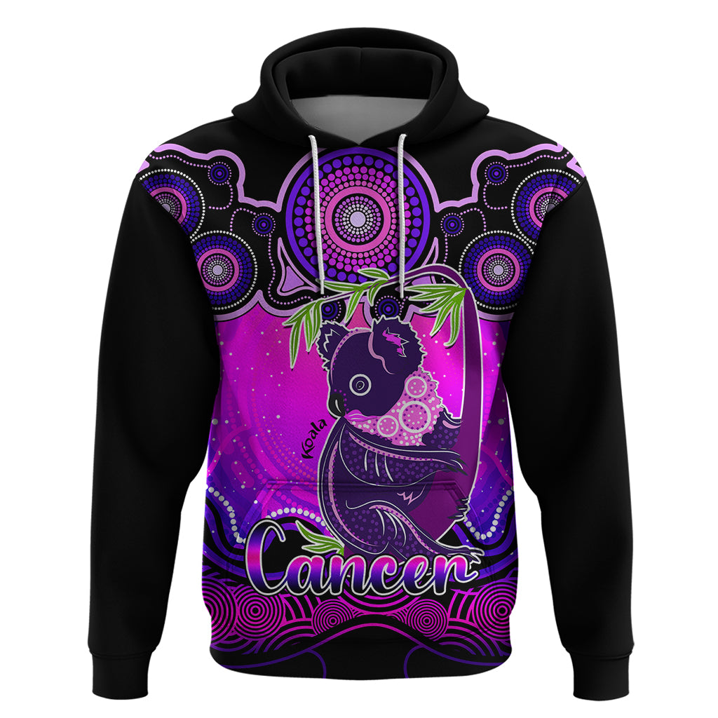 Personalised Australia Cancer Koala Zodiac Hoodie Auz Astrology Aboriginal - Magenta LT9 - Vibe Hoodie Shop