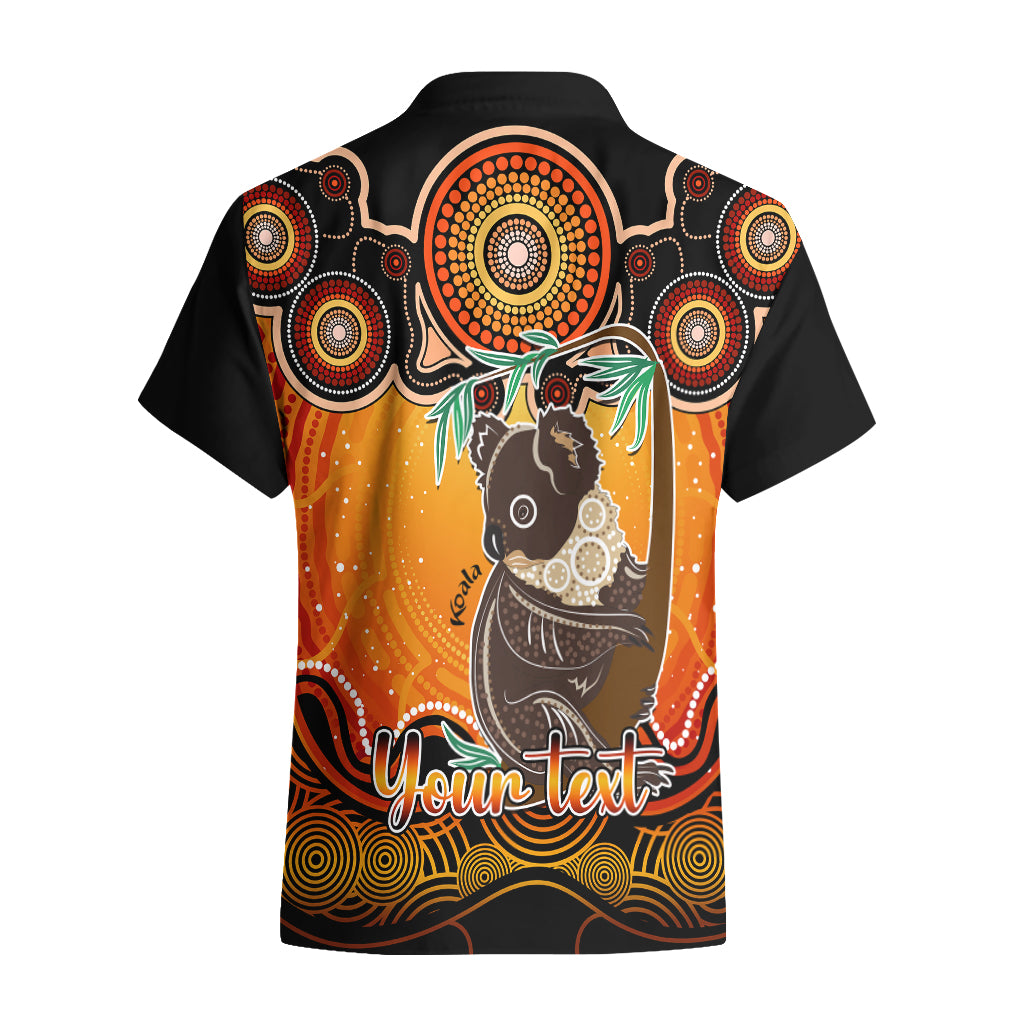 Personalised Australia Cancer Koala Zodiac Hawaiian Shirt Auz Astrology Aboriginal - Red - Vibe Hoodie Shop