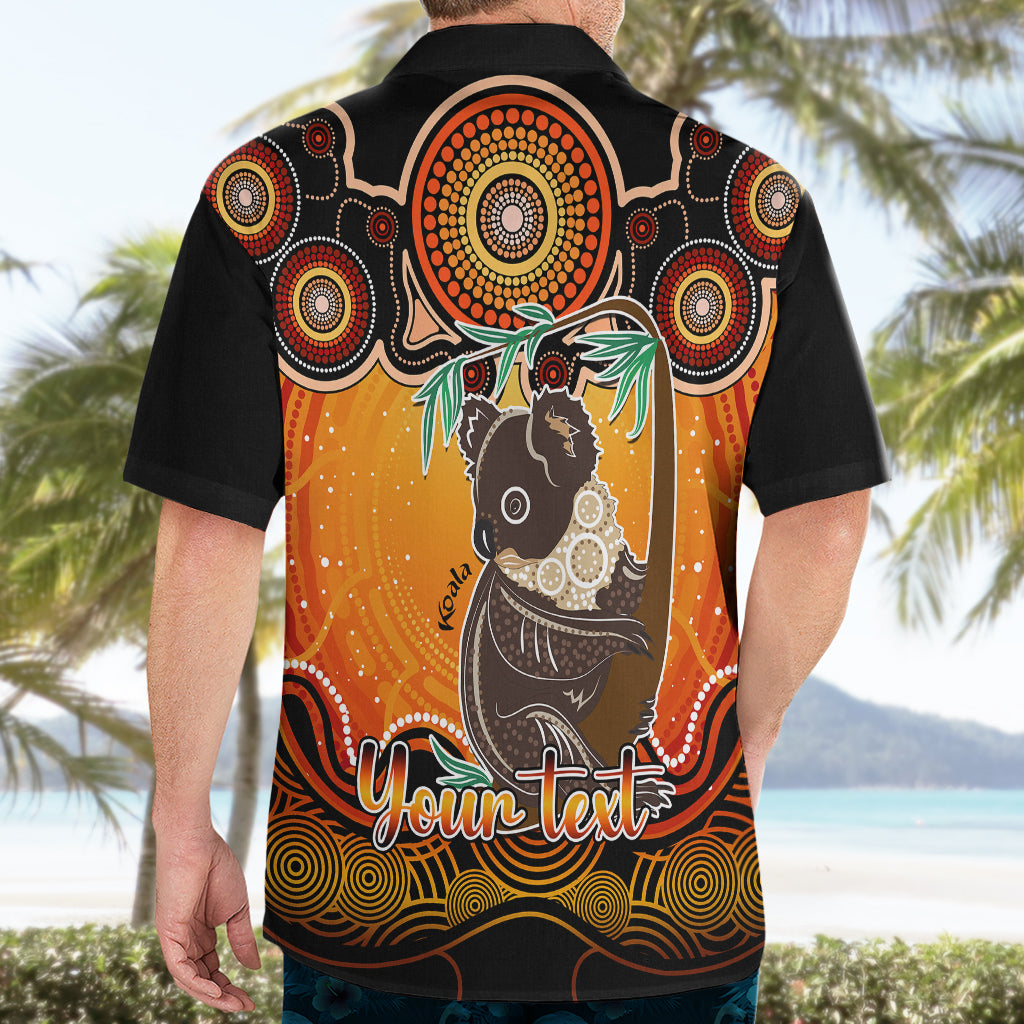 Personalised Australia Cancer Koala Zodiac Hawaiian Shirt Auz Astrology Aboriginal - Red - Vibe Hoodie Shop