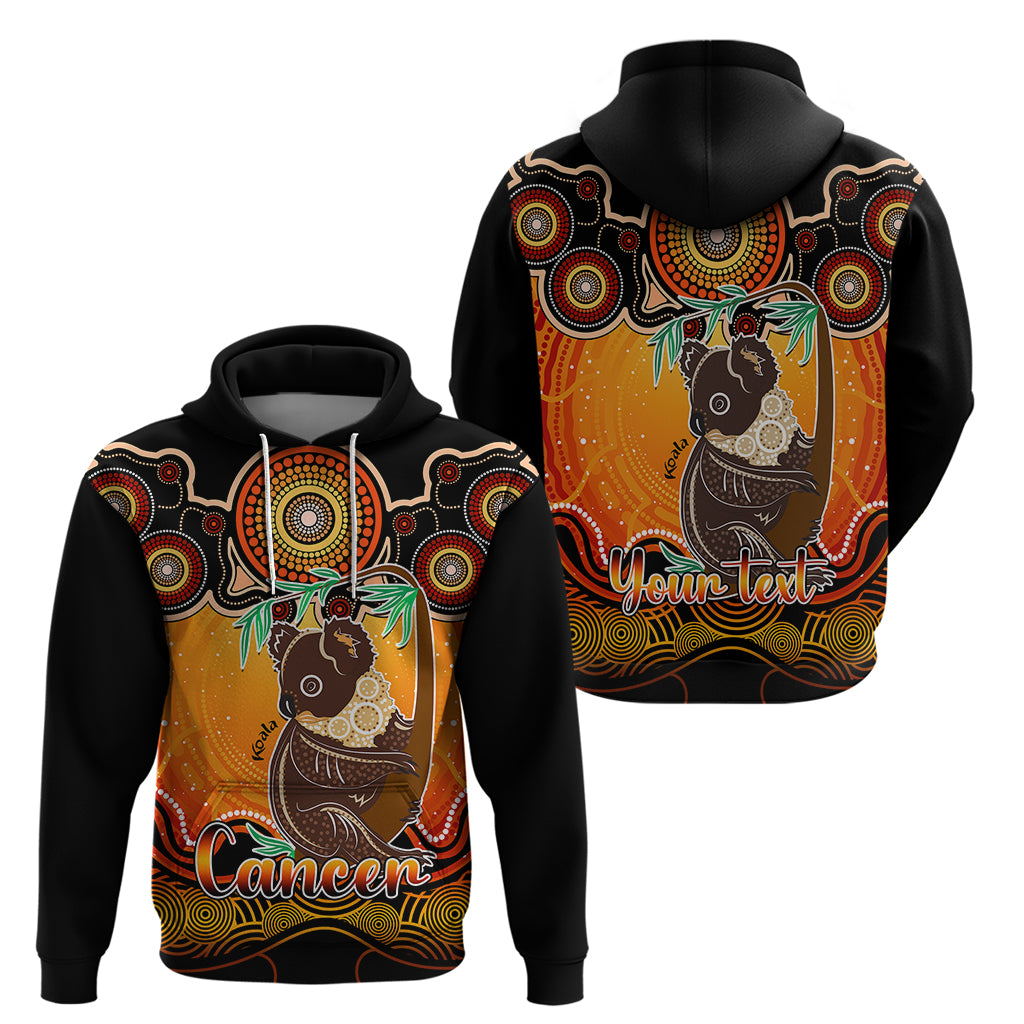 Personalised Australia Cancer Koala Zodiac Hoodie Auz Astrology Aboriginal - Red LT9 - Vibe Hoodie Shop