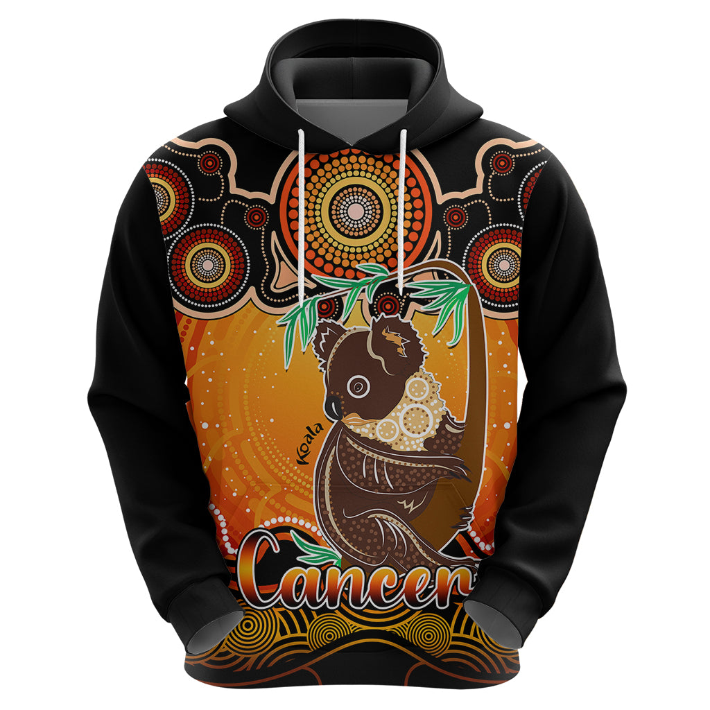 Personalised Australia Cancer Koala Zodiac Hoodie Auz Astrology Aboriginal - Red LT9 - Vibe Hoodie Shop