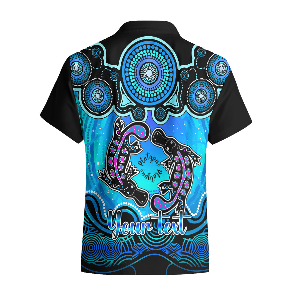 Personalised Australia Pisces  Platypus Zodiac Hawaiian Shirt Auz Astrology Aboriginal - Aqua - Vibe Hoodie Shop