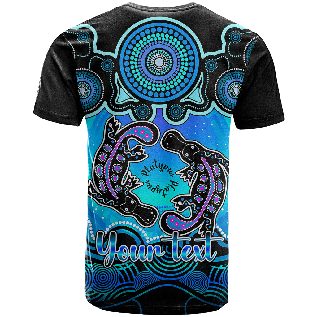 Personalised Australia Pisces  Platypus Zodiac T Shirt Auz Astrology Aboriginal - Aqua LT9 - Vibe Hoodie Shop