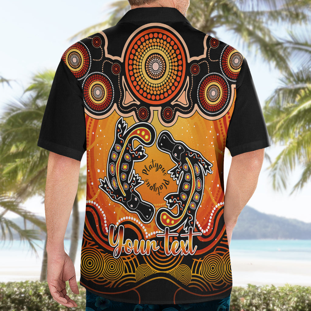 Personalised Australia Pisces  Platypus Zodiac Hawaiian Shirt Auz Astrology Aboriginal - Red - Vibe Hoodie Shop