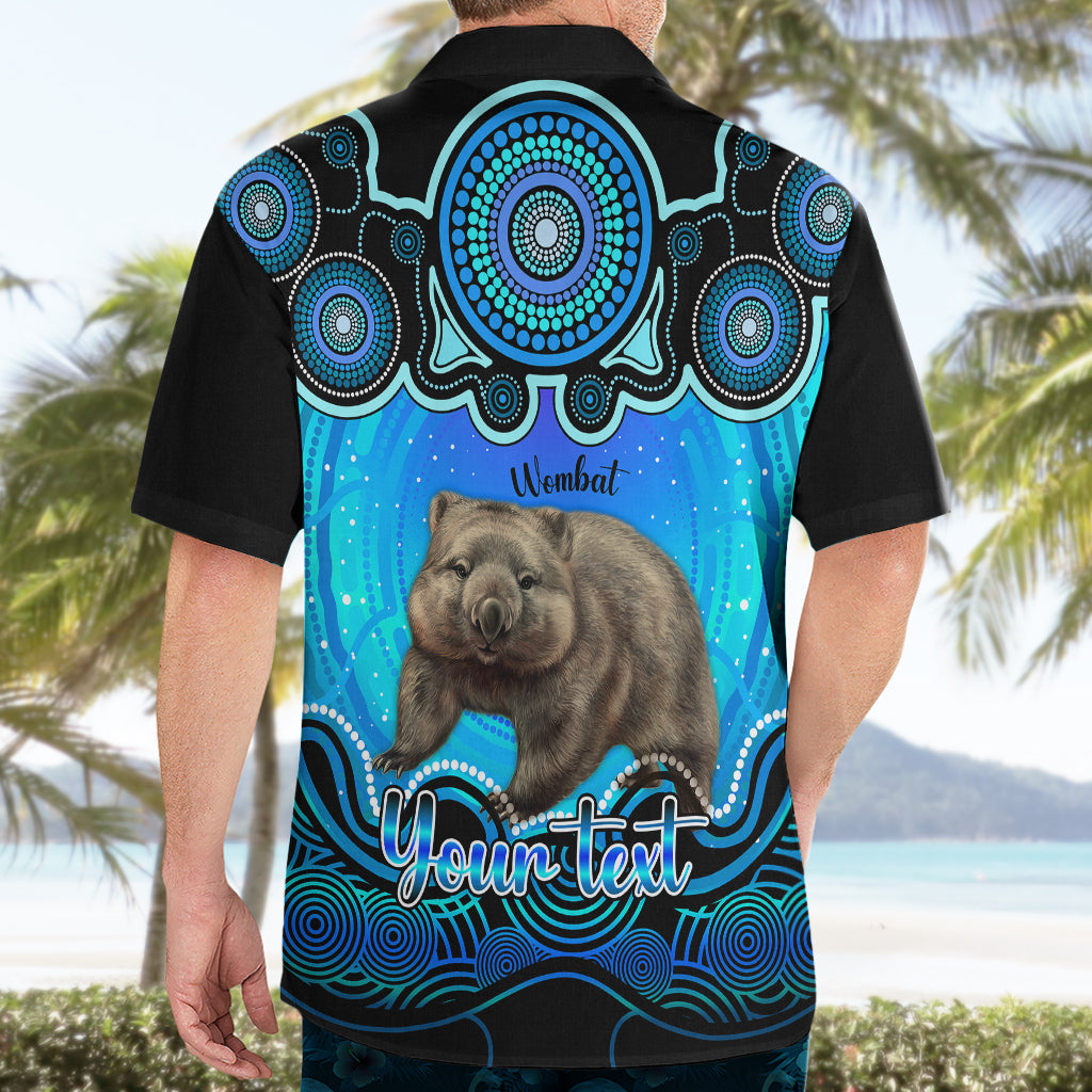 Personalised Australia Taurus Wombat Zodiac Hawaiian Shirt Auz Astrology Aboriginal - Aqua - Vibe Hoodie Shop