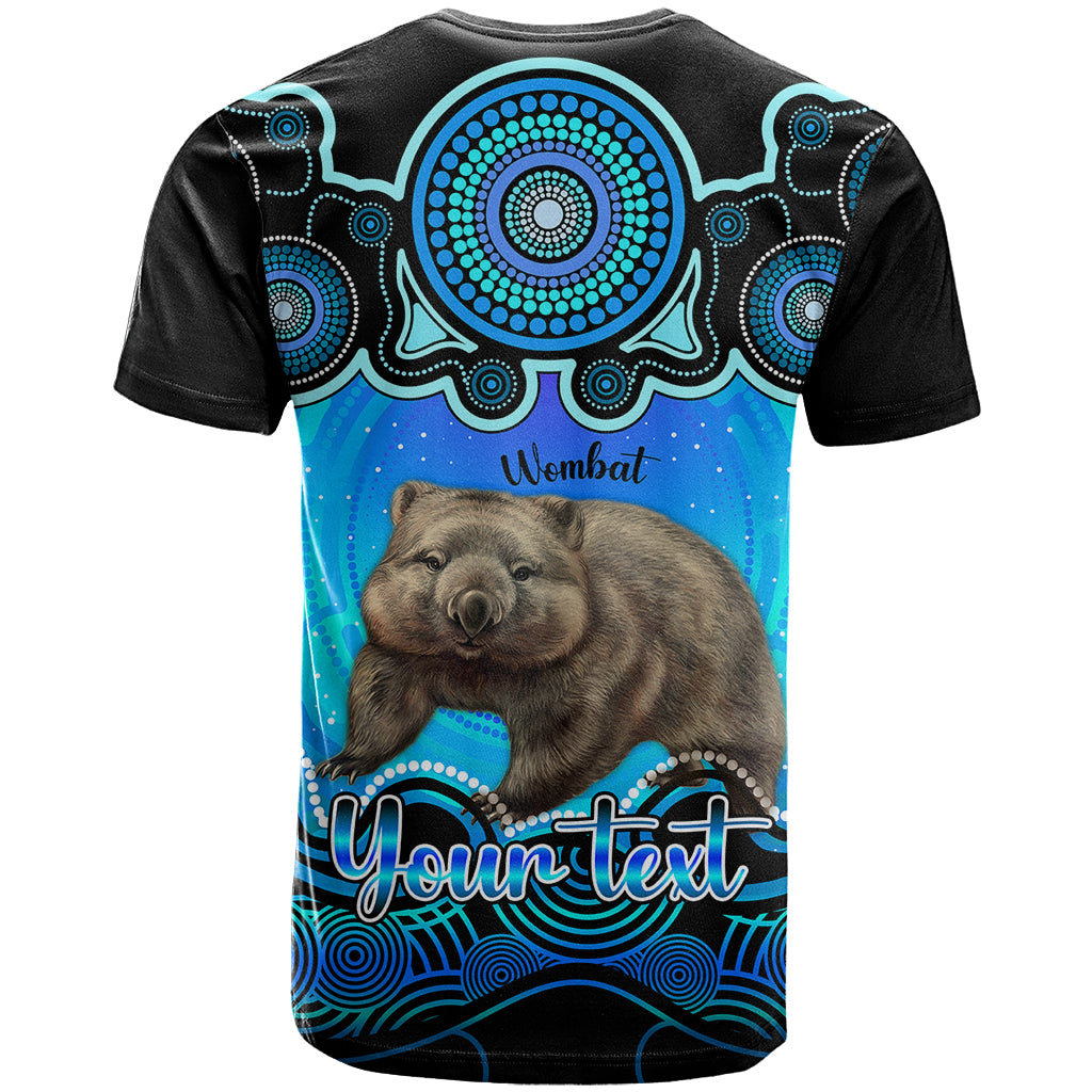 Personalised Australia Taurus Wombat Zodiac T Shirt Auz Astrology Aboriginal - Aqua LT9 - Vibe Hoodie Shop