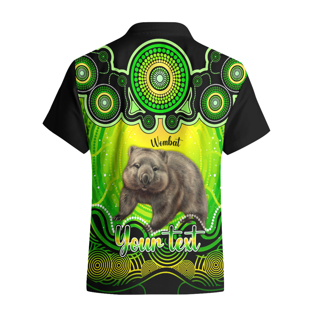 Personalised Australia Taurus Wombat Zodiac Hawaiian Shirt Auz Astrology Aboriginal - Green - Vibe Hoodie Shop