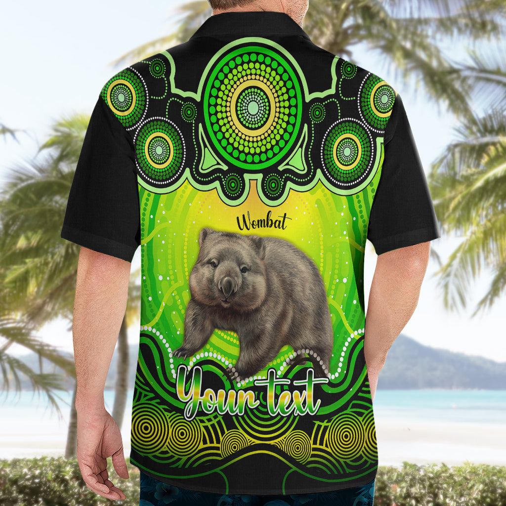 Personalised Australia Taurus Wombat Zodiac Hawaiian Shirt Auz Astrology Aboriginal - Green - Vibe Hoodie Shop