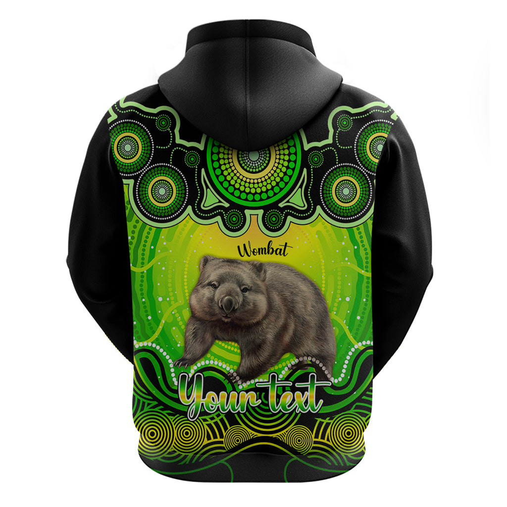Personalised Australia Taurus Wombat Zodiac Hoodie Auz Astrology Aboriginal - Green LT9 - Vibe Hoodie Shop