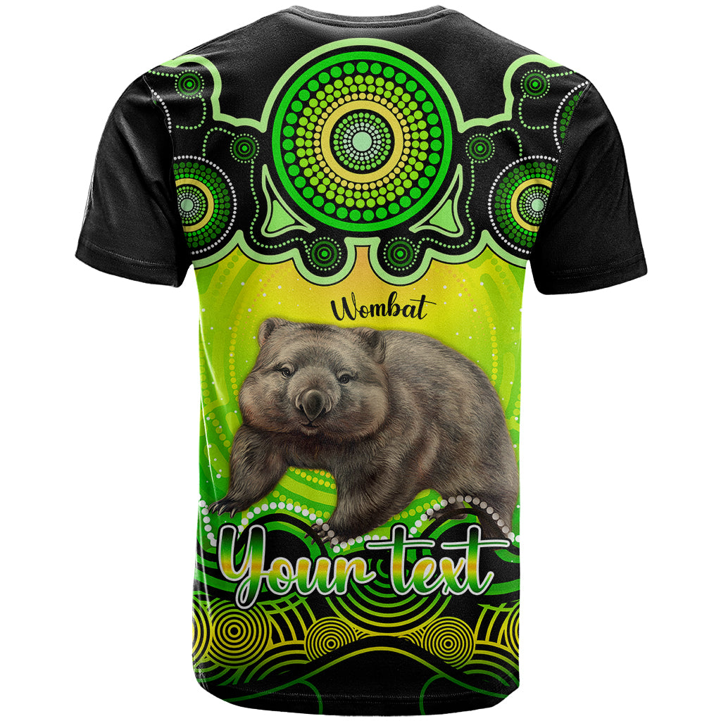 Personalised Australia Taurus Wombat Zodiac T Shirt Auz Astrology Aboriginal - Green LT9 - Vibe Hoodie Shop