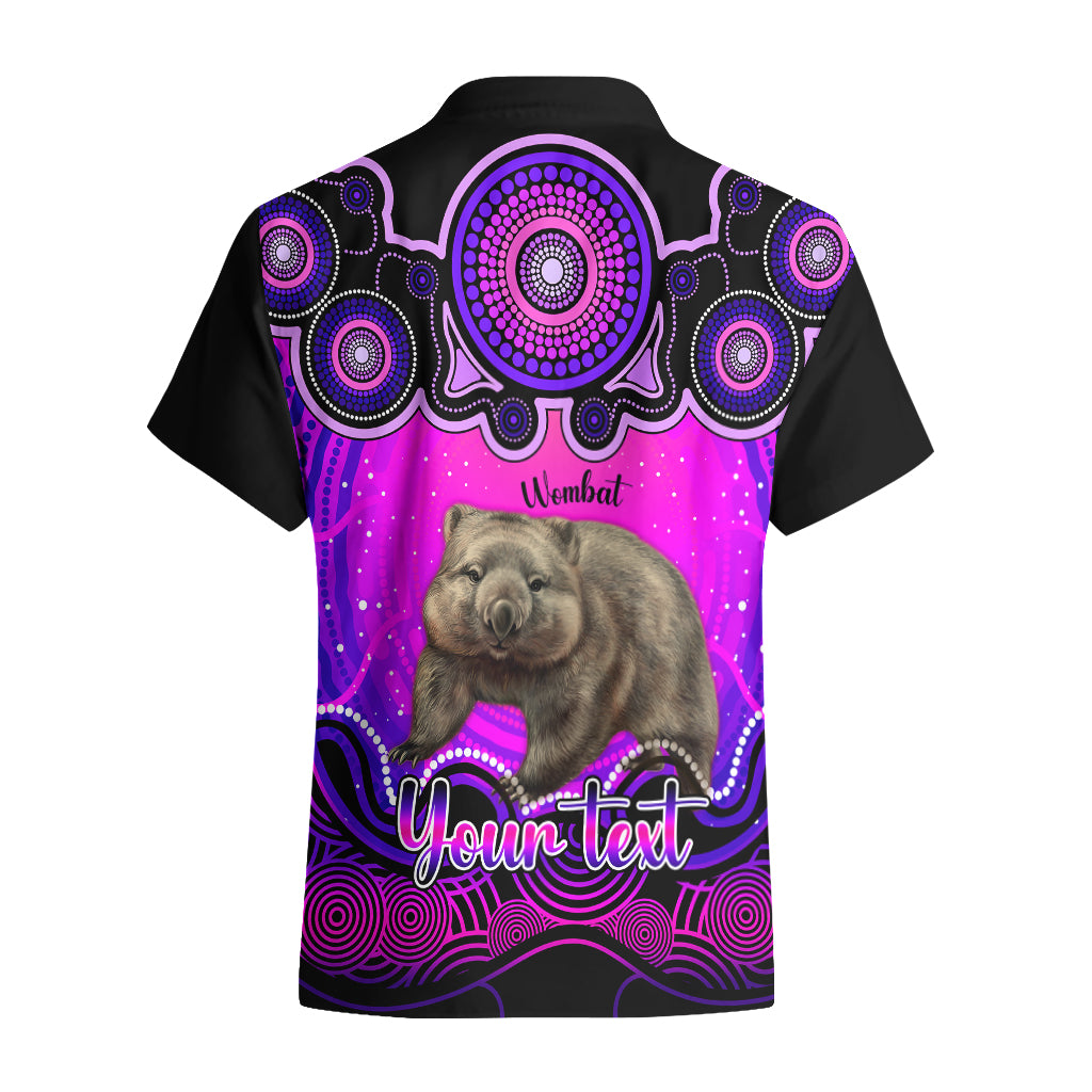 Personalised Australia Taurus Wombat Zodiac Hawaiian Shirt Auz Astrology Aboriginal - Magenta - Vibe Hoodie Shop