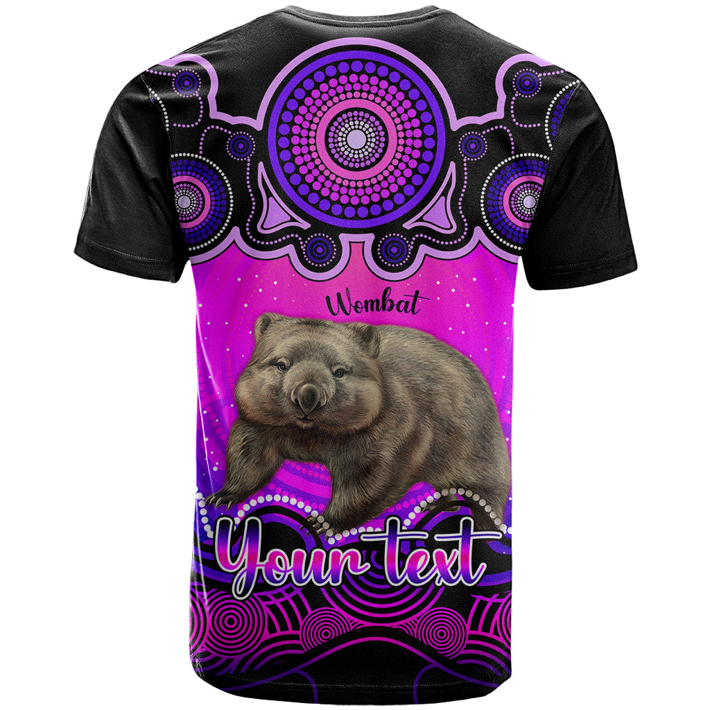 Personalised Australia Taurus Wombat Zodiac T Shirt Auz Astrology Aboriginal - Magenta LT9 - Vibe Hoodie Shop