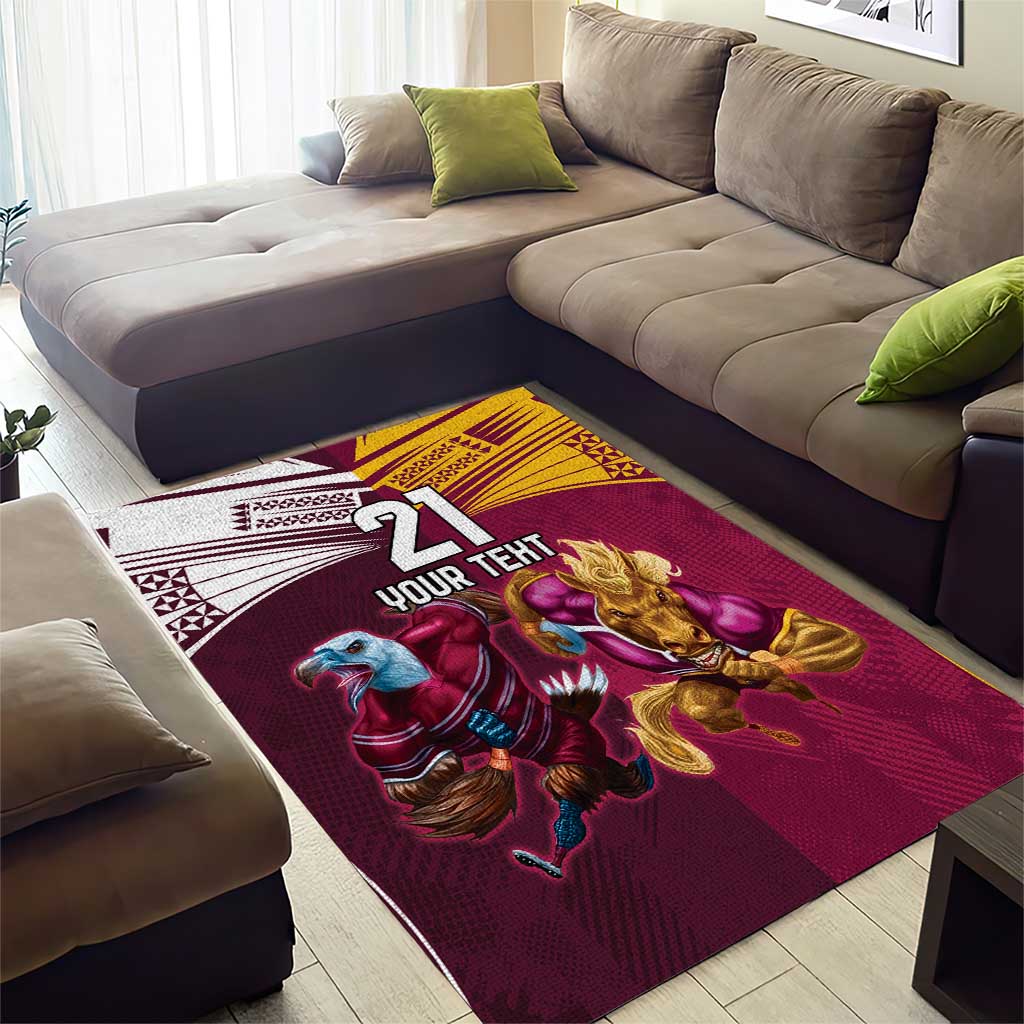 Custom Sea Eagles And Broncos Rugby Area Rug Sporty Style - Vibe Hoodie Shop