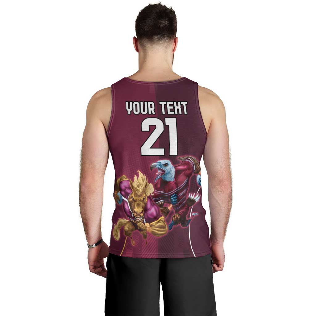 Custom Sea Eagles And Broncos Rugby Men Tank Top Sporty Style - Vibe Hoodie Shop