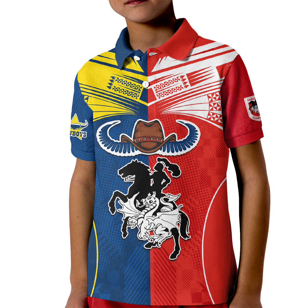 nrl-cowboys-combine-dragon-rugby-kid-polo-shirt-sporty-style