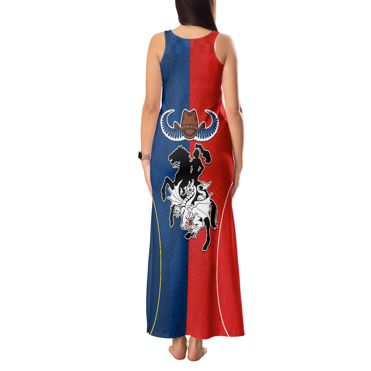 nrl-cowboys-combine-dragon-rugby-tank-maxi-dress-sporty-style