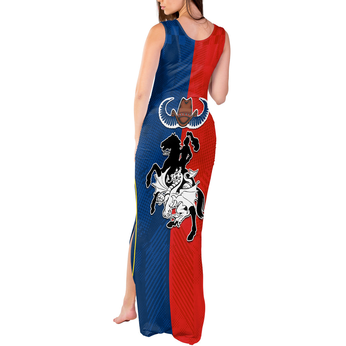 nrl-cowboys-combine-dragon-rugby-tank-maxi-dress-sporty-style