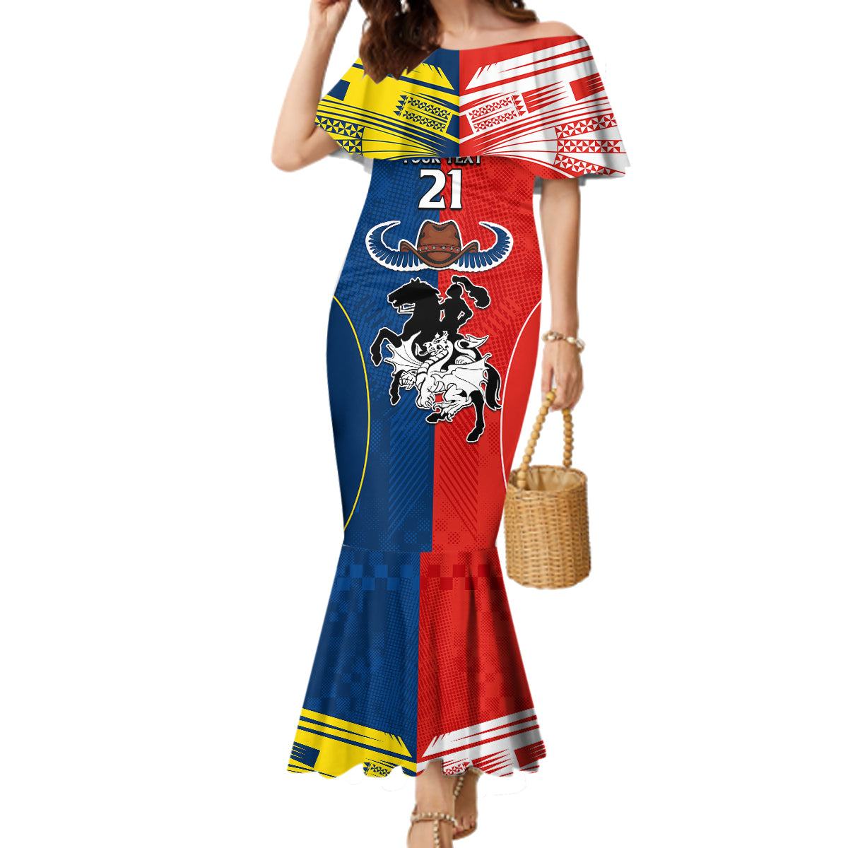 custom-nrl-cowboys-combine-dragon-rugby-family-matching-mermaid-dress-and-hawaiian-shirt-sporty-style