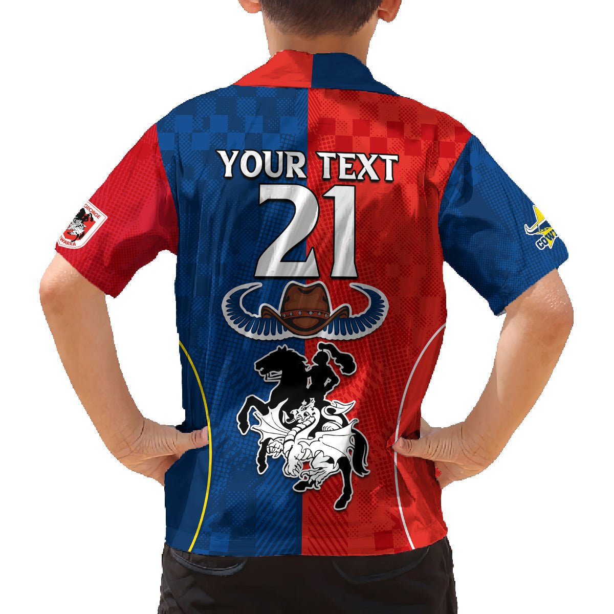 custom-nrl-cowboys-combine-dragon-rugby-family-matching-off-shoulder-maxi-dress-and-hawaiian-shirt-sporty-style
