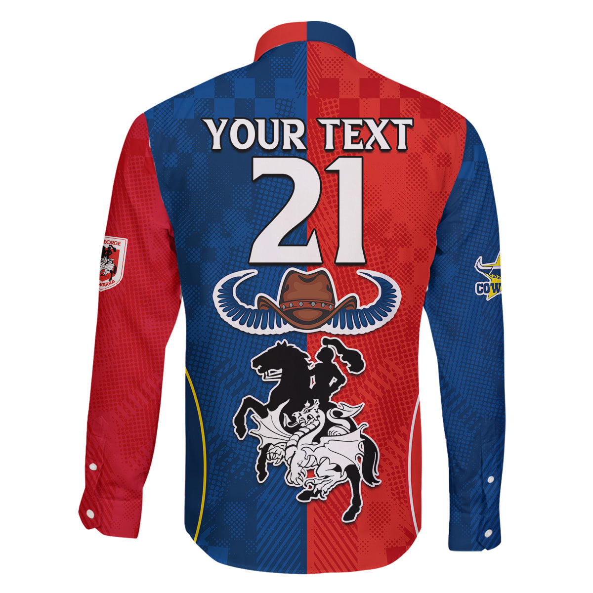 custom-nrl-cowboys-combine-dragon-rugby-family-matching-off-shoulder-maxi-dress-and-hawaiian-shirt-sporty-style