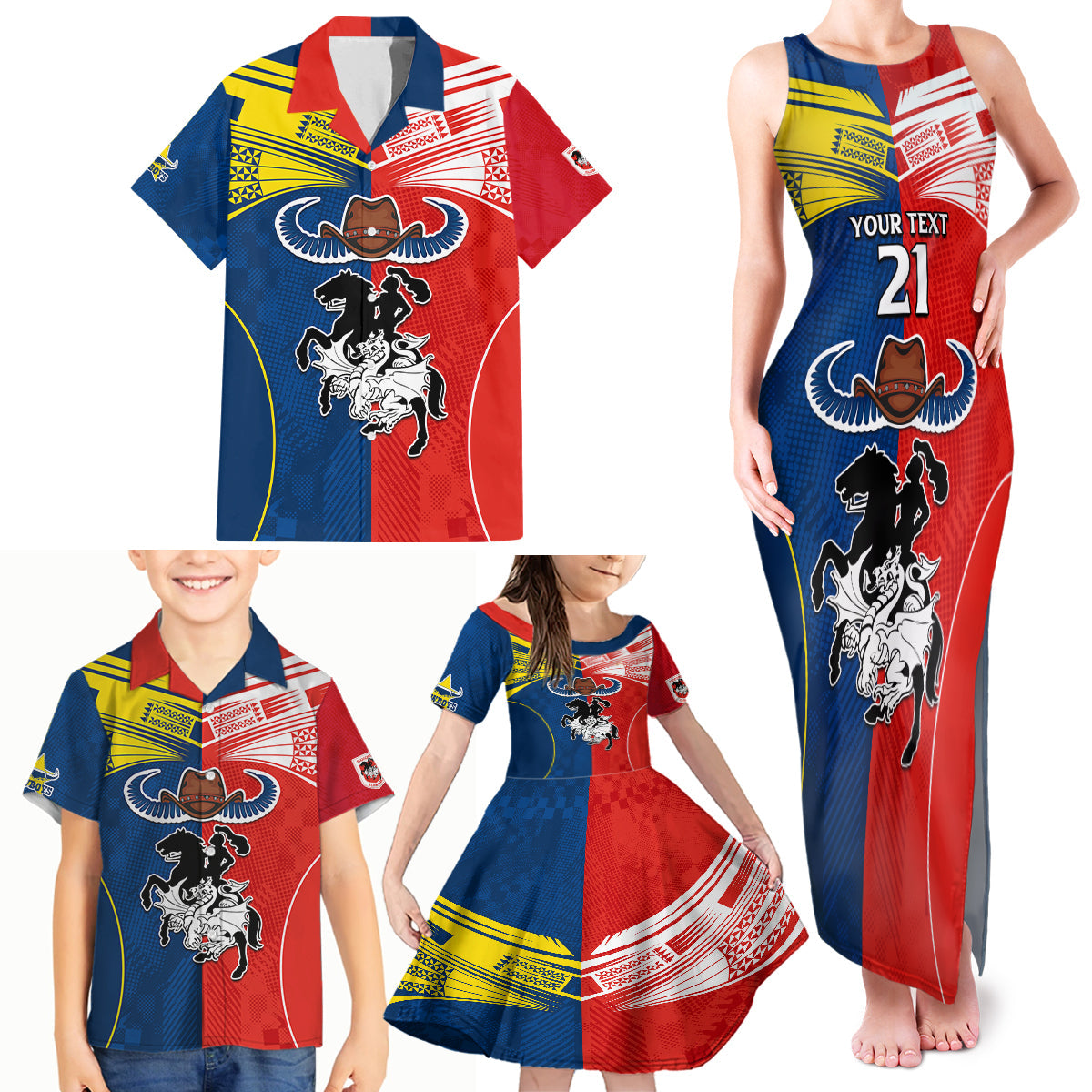 custom-nrl-cowboys-combine-dragon-rugby-family-matching-tank-maxi-dress-and-hawaiian-shirt-sporty-style