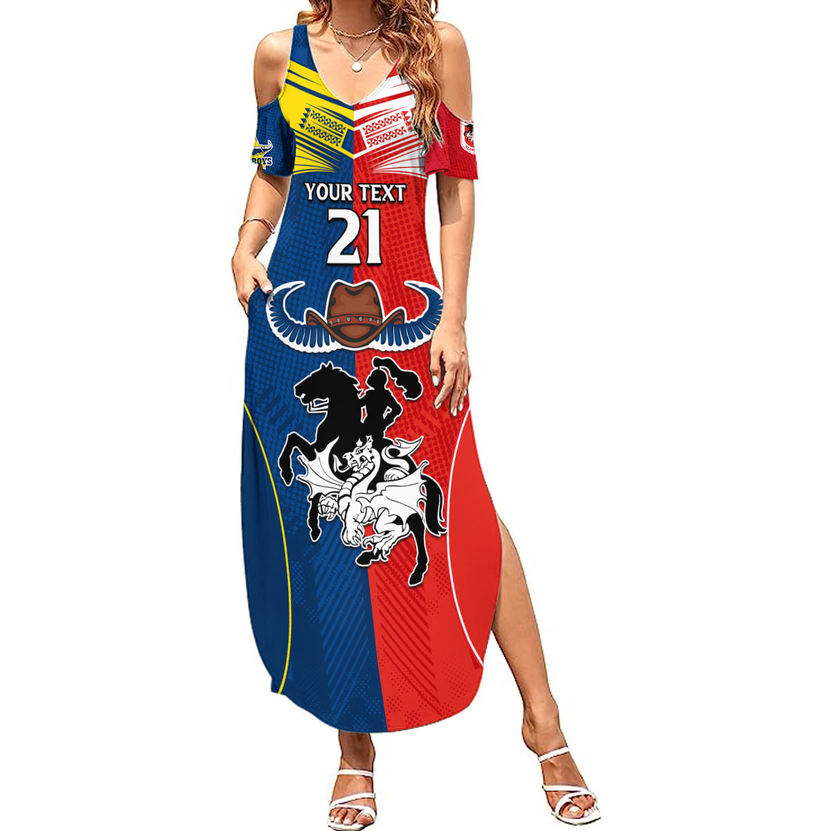 custom-nrl-cowboys-combine-dragon-rugby-summer-maxi-dress-sporty-style