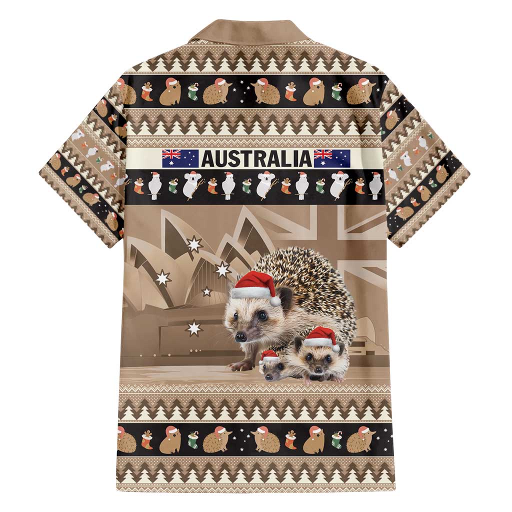 Aussie Echidna Hawaiian Shirt Merry Christmas - Vibe Hoodie Shop