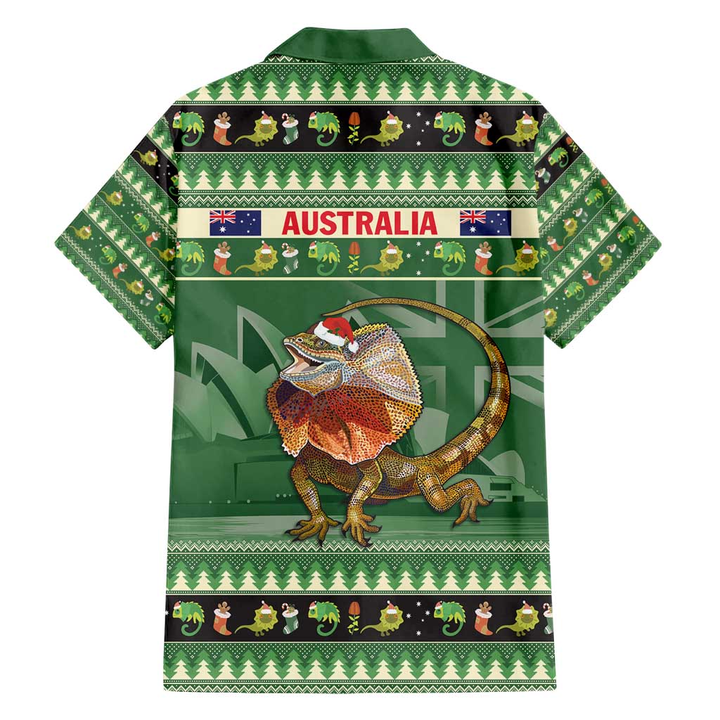 Aussie Frilled Lizard Hawaiian Shirt Merry Christmas - Vibe Hoodie Shop