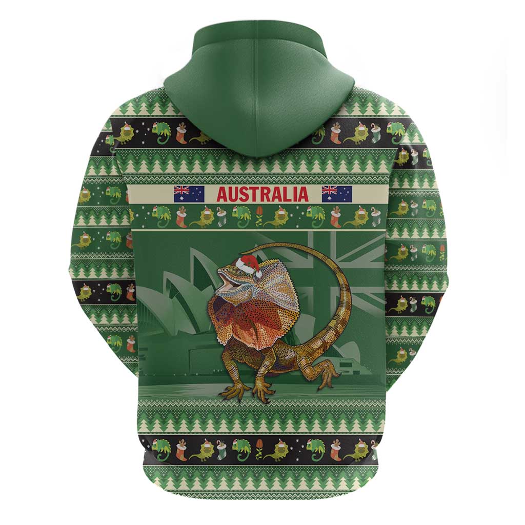 Aussie Frilled Lizard Hoodie Merry Christmas LT9 - Vibe Hoodie Shop